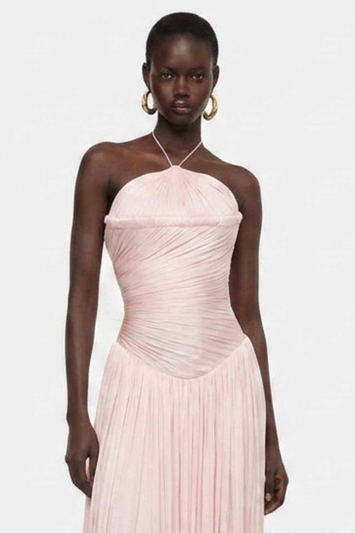 Ayelet Glossy Ruched Maxi Dress