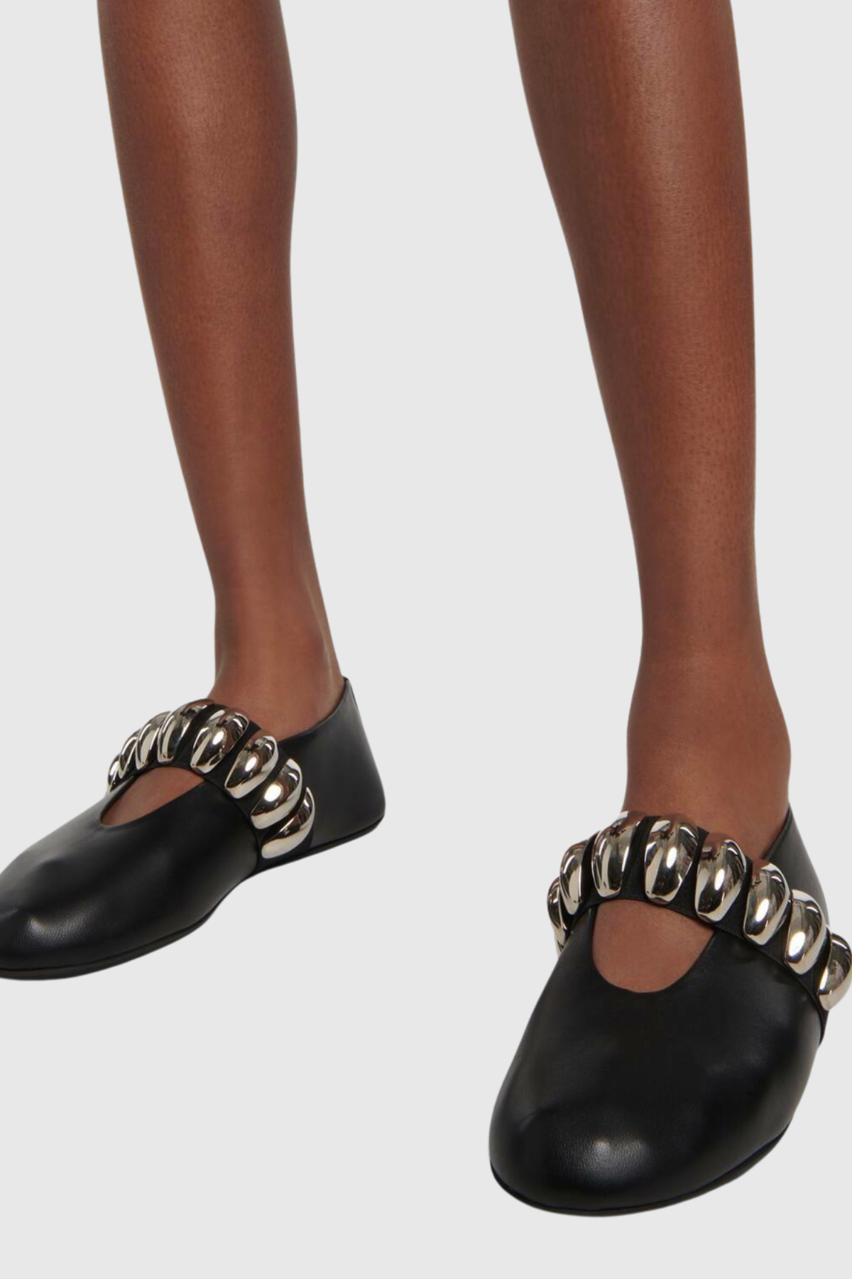 Aylin Embellished Leather Ballet Flats
