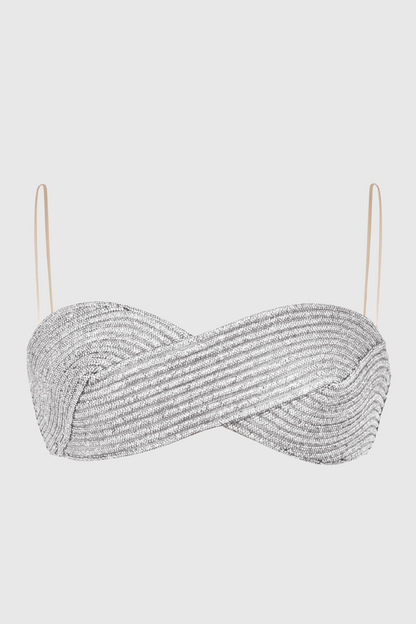 Cleeve Crystal Bra - Silver