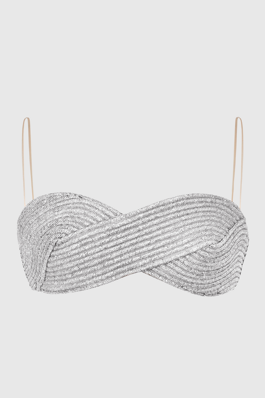 Cleeve Crystal Bra - Silver