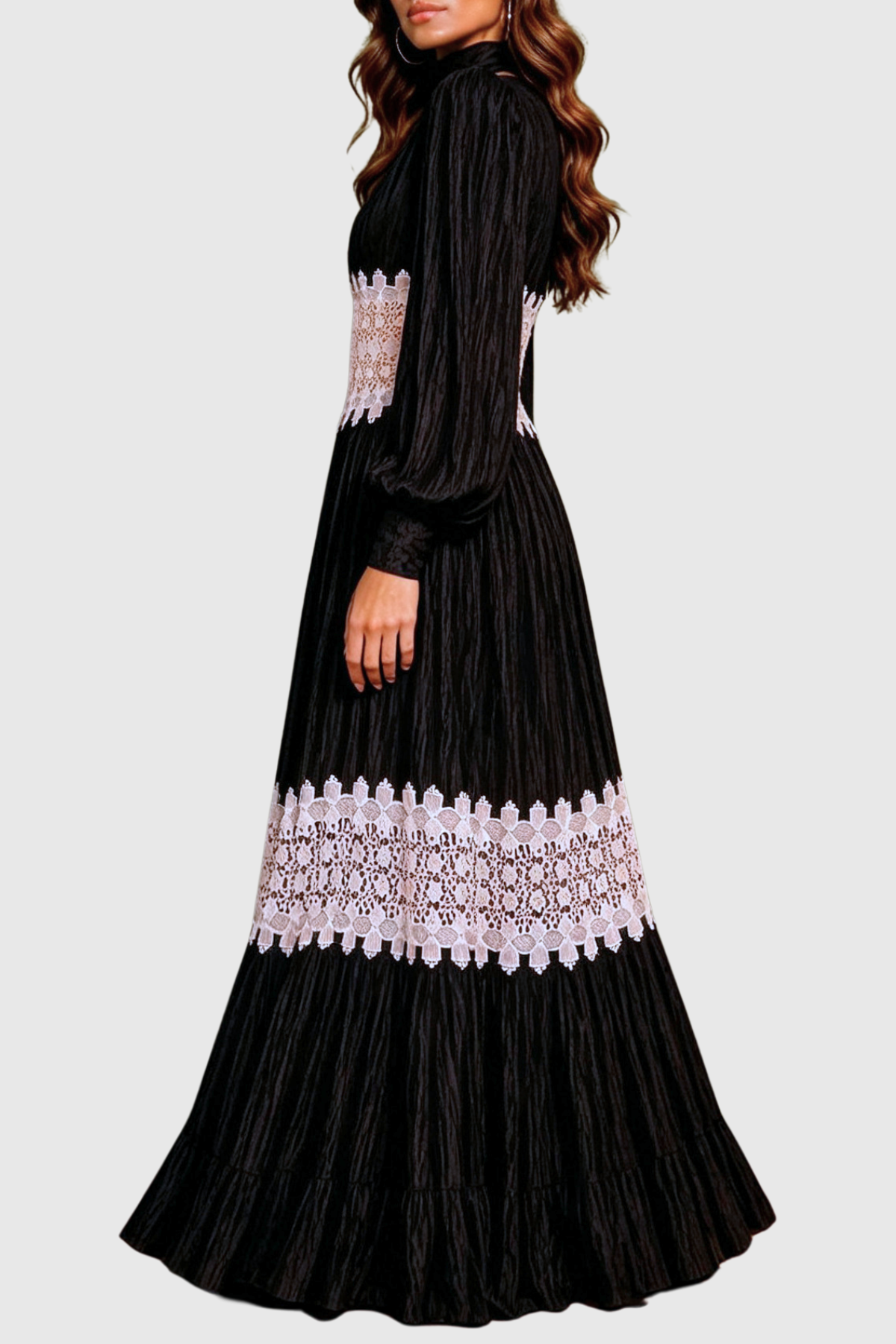 Bamina Lace Velvet Maxi Dress