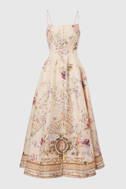 Bathsha Floral Print Midi Dress