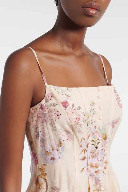 Bathsha Floral Print Midi Dress