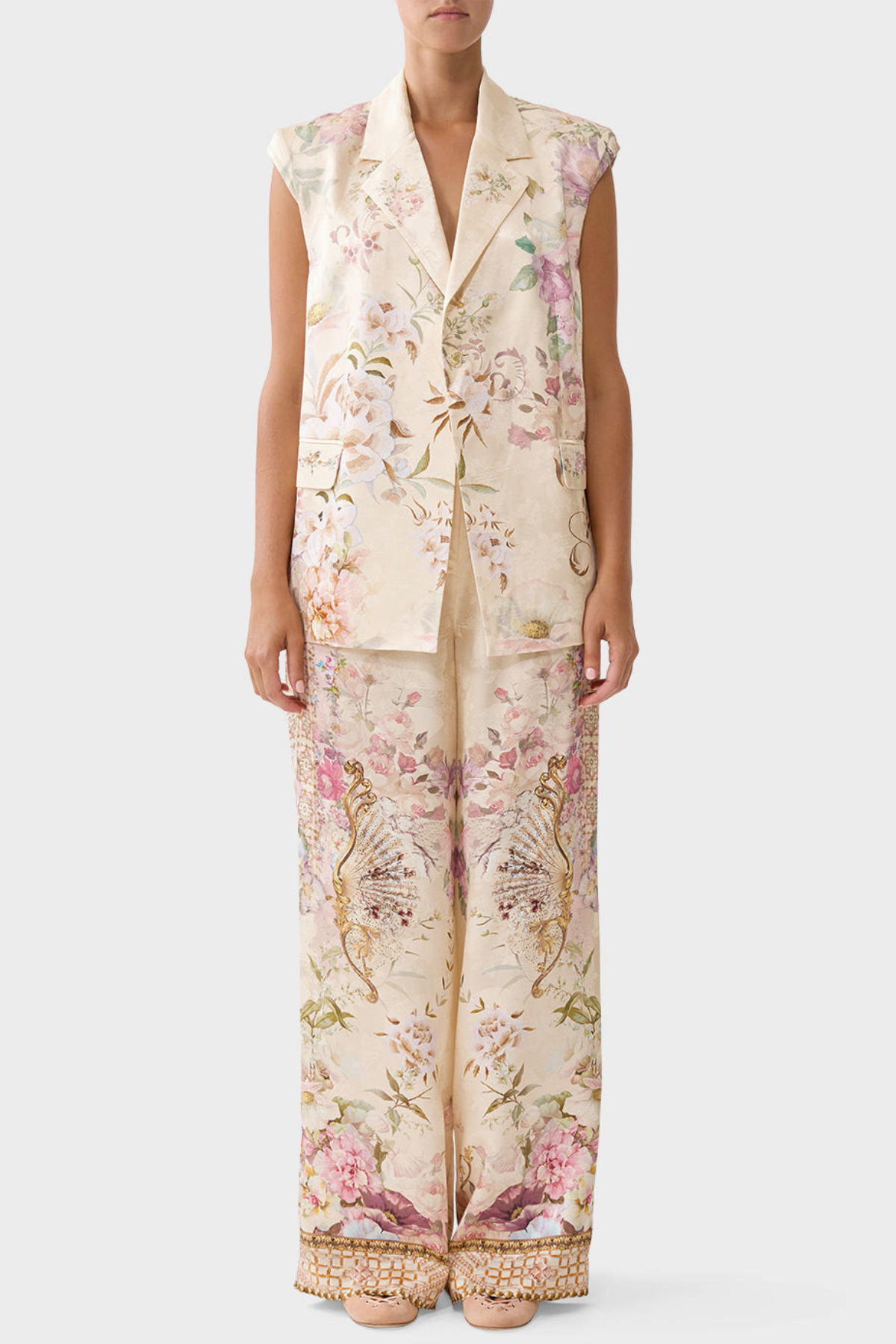 Bathsha Floral Backless Vest