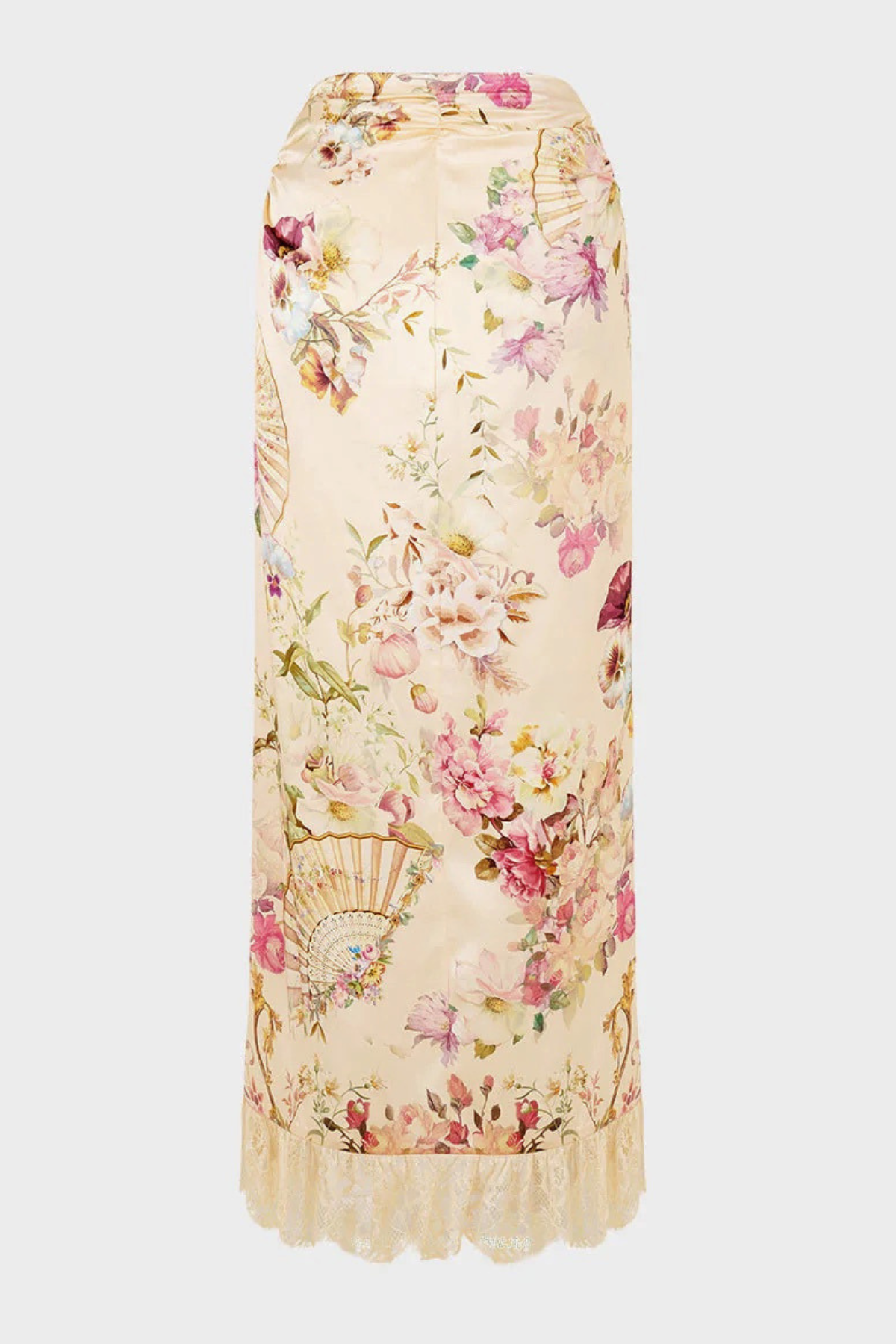 Bathsha Foral Lace Trim Top