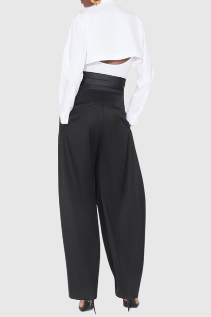 Bavian Satin Waist Round Pants