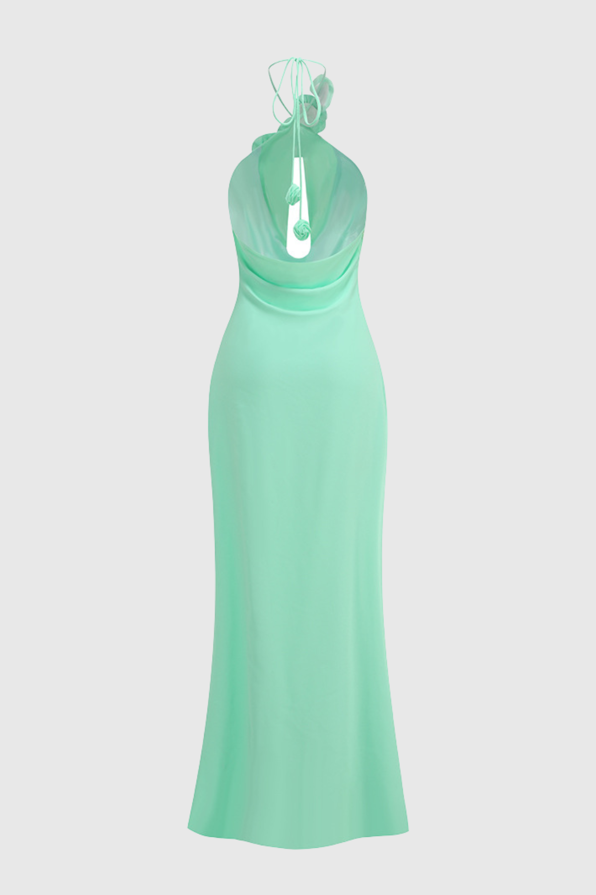 Bavina Floral Halter Maxi Dress