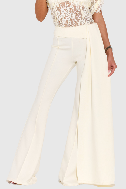 Becketa Lace Top & Pants Set - Yellow