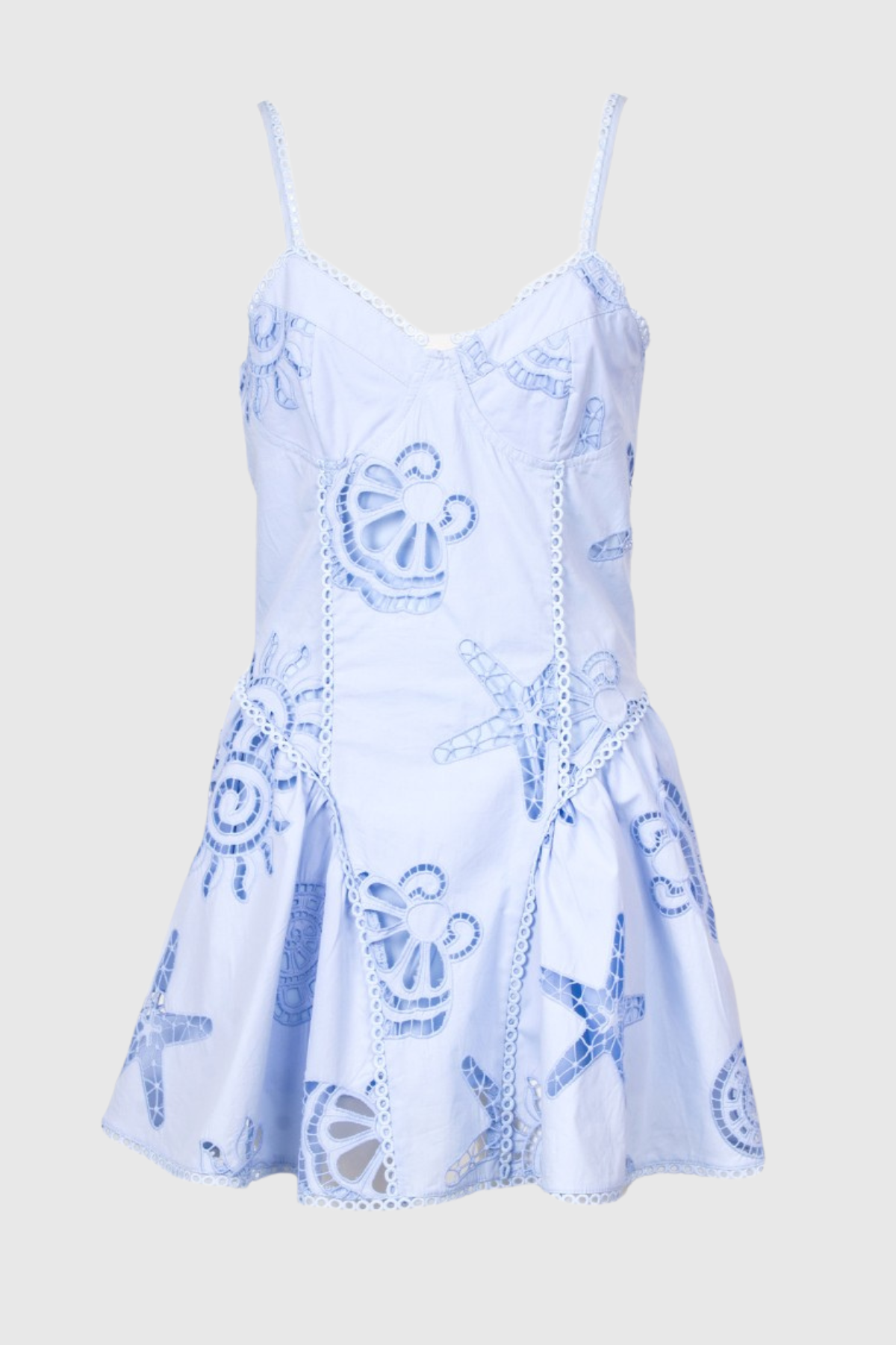 Bellero Starfish Embroidered Mini Dress