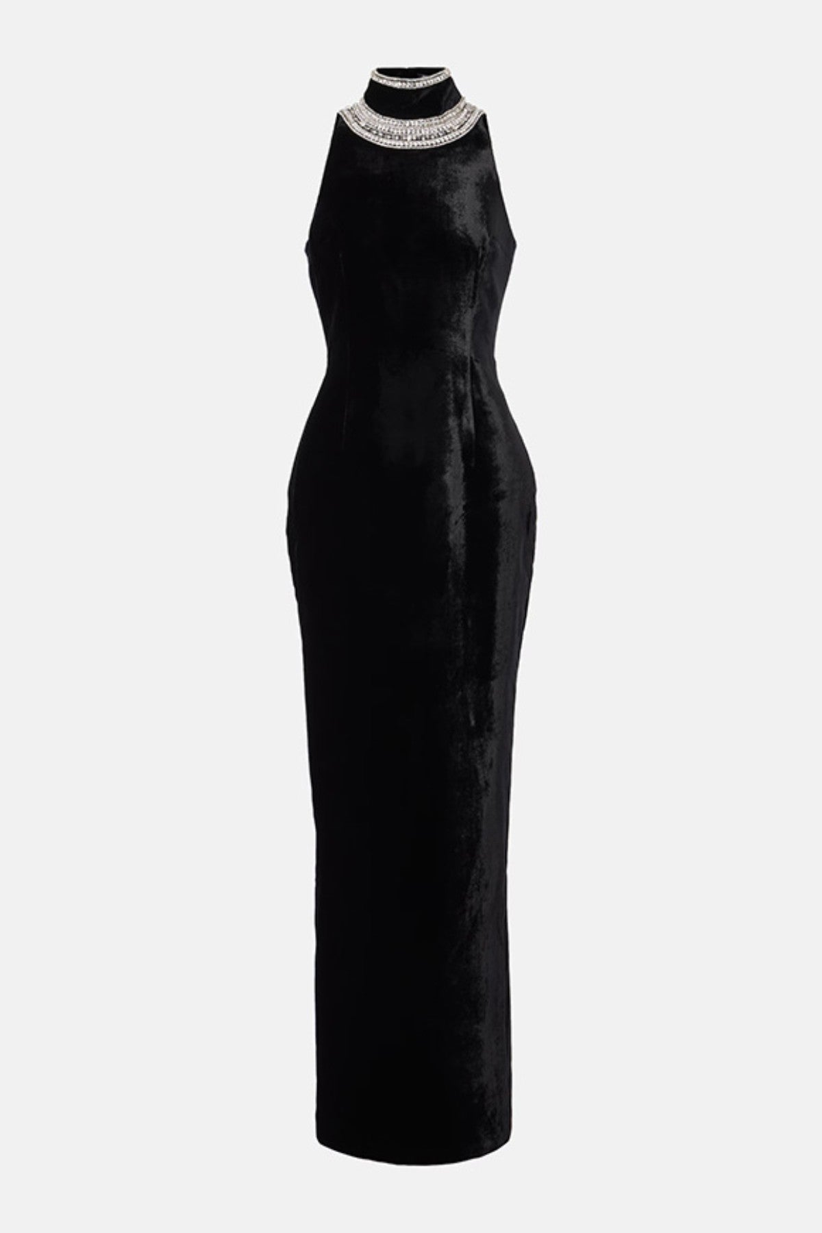 Beopa Crystal Embellished Backless Maxi Dress