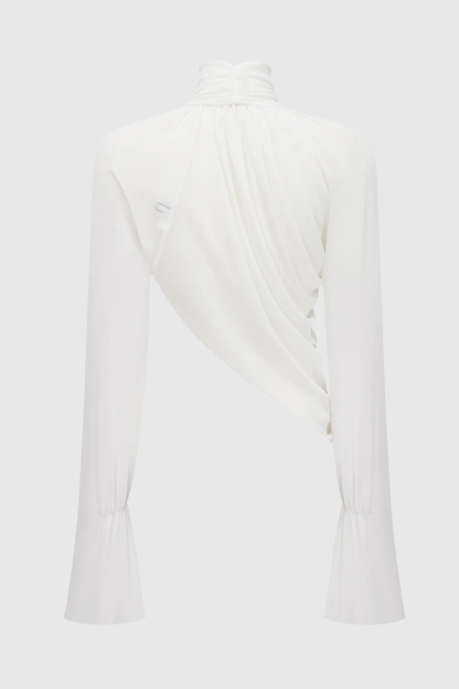 Berenica Asymmetric Top & Ruched Maxi Skirt Set