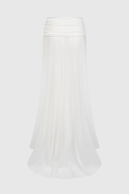 Berenica Asymmetric Top & Ruched Maxi Skirt Set