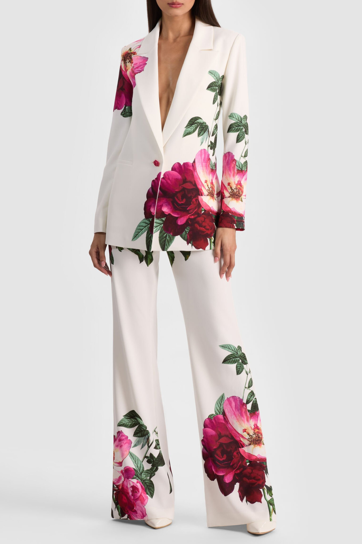 Bergena Floral Blazer & Trousers Set