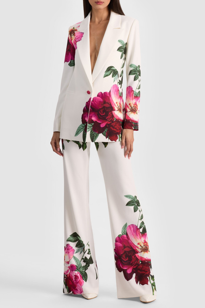 Bergena Floral Blazer & Trousers Set