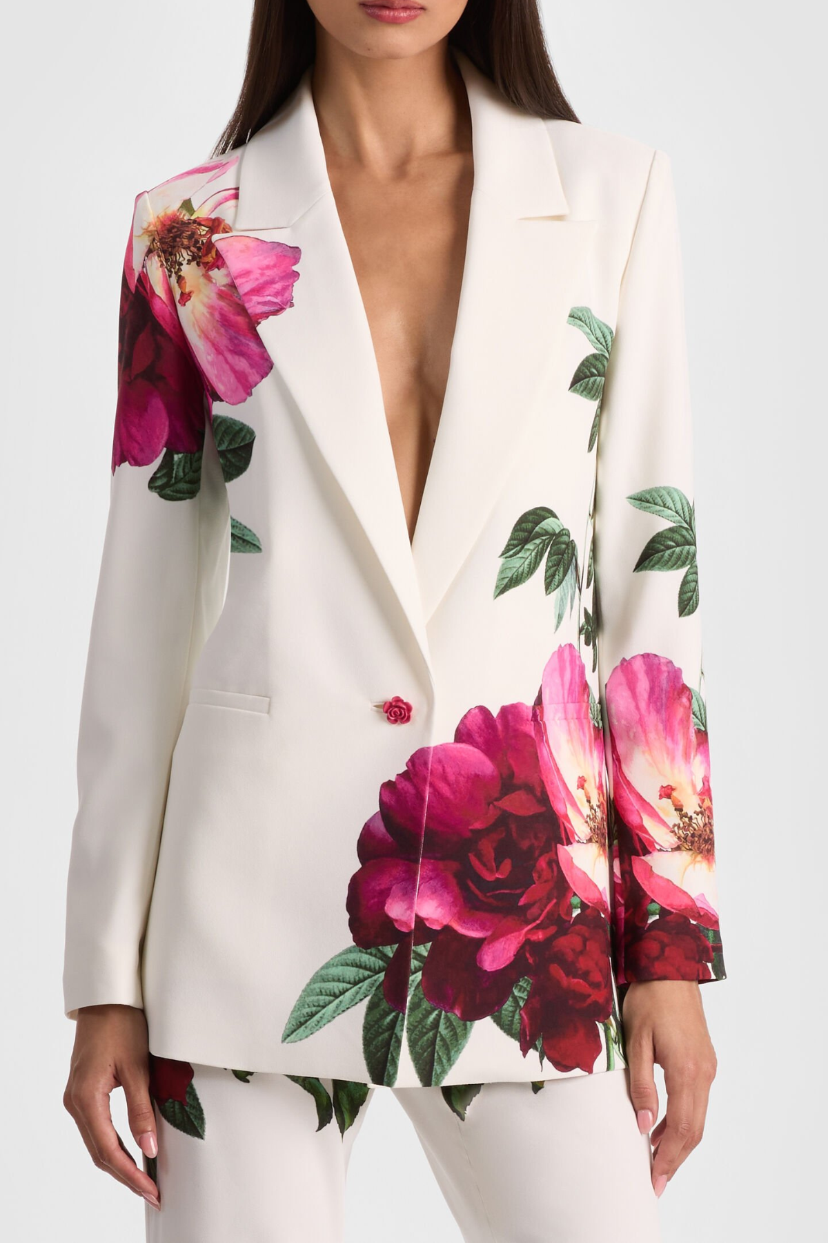 Bergena Floral Blazer & Trousers Set