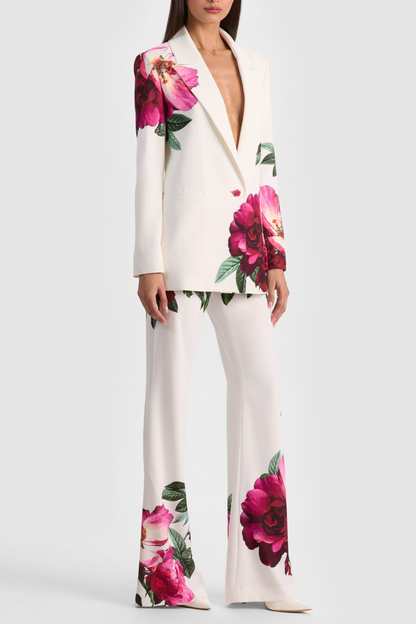 Bergena Floral Blazer & Trousers Set