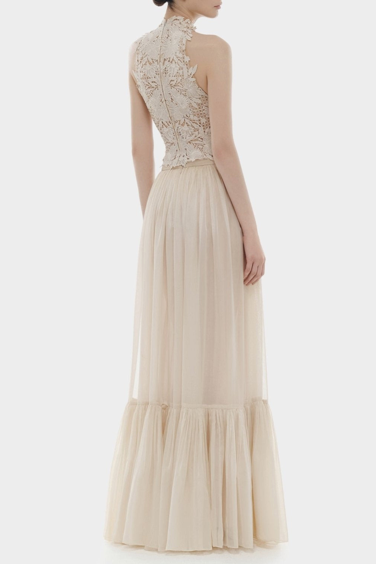 Bertram Floral Embroidered Top & Maxi Skirt Set