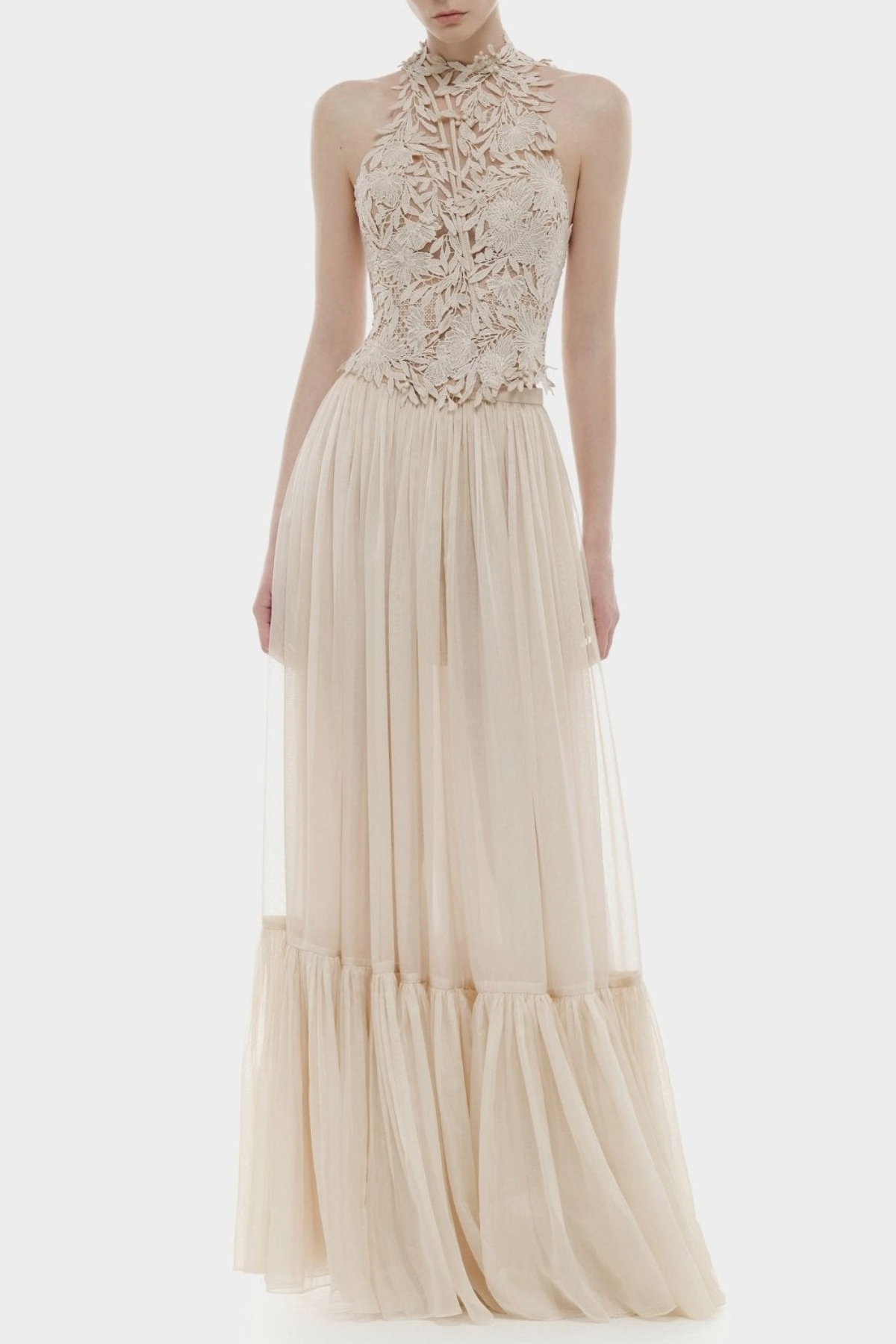 Bertram Floral Embroidered Top & Maxi Skirt Set