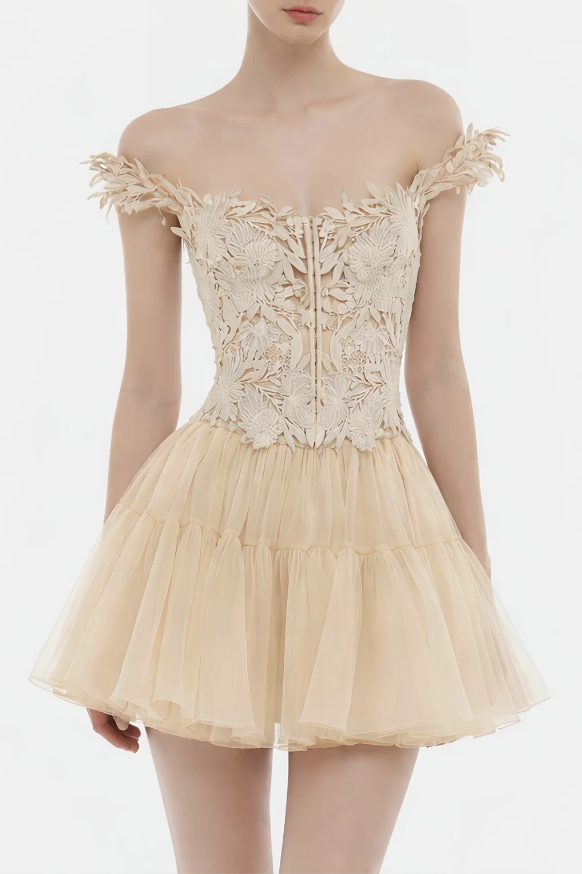 Bertram Floral Embroidered Top & Skirt Set