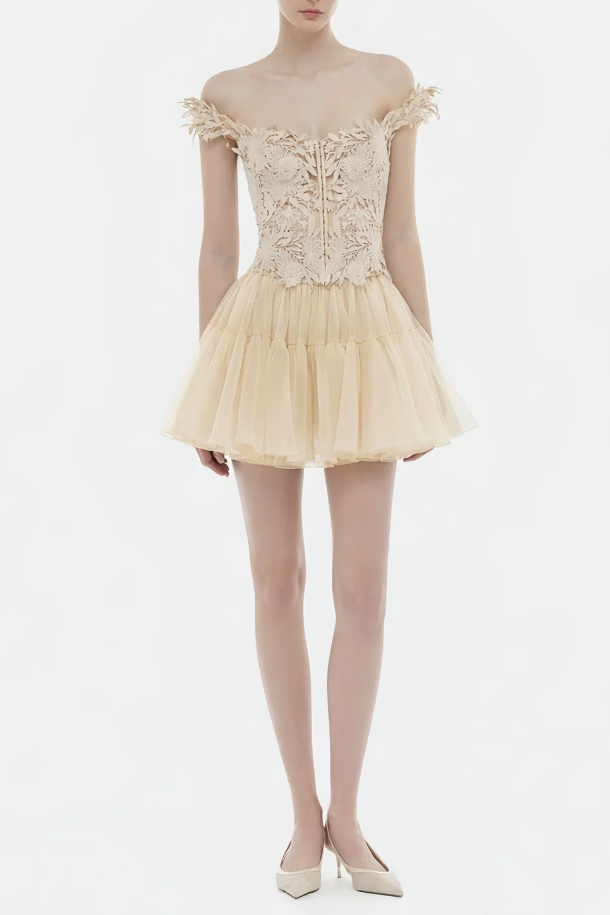 Bertram Floral Embroidered Top & Skirt Set