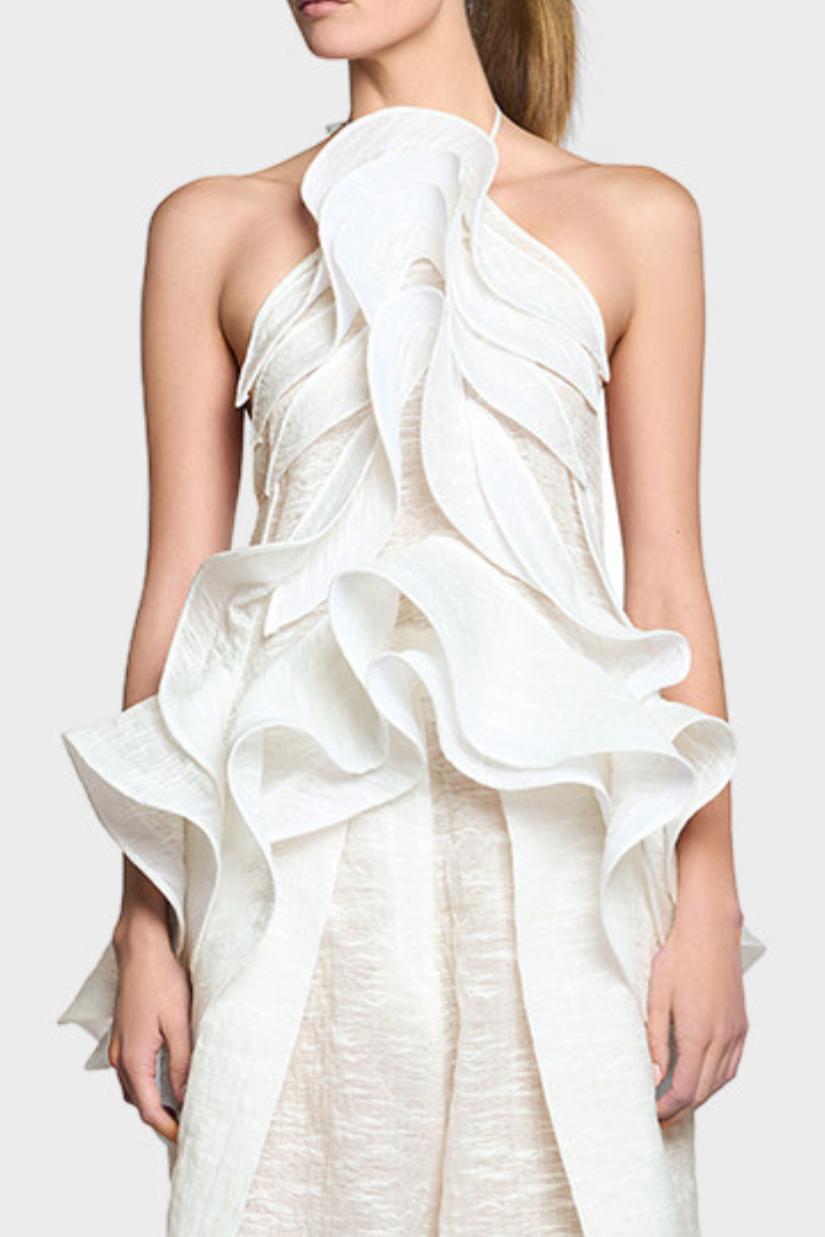 Beryl Wave Ruffle Top