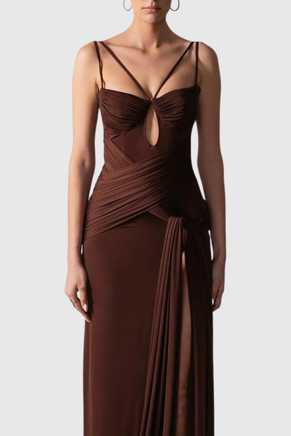 Betricra Cutout Draped Maxi Dress
