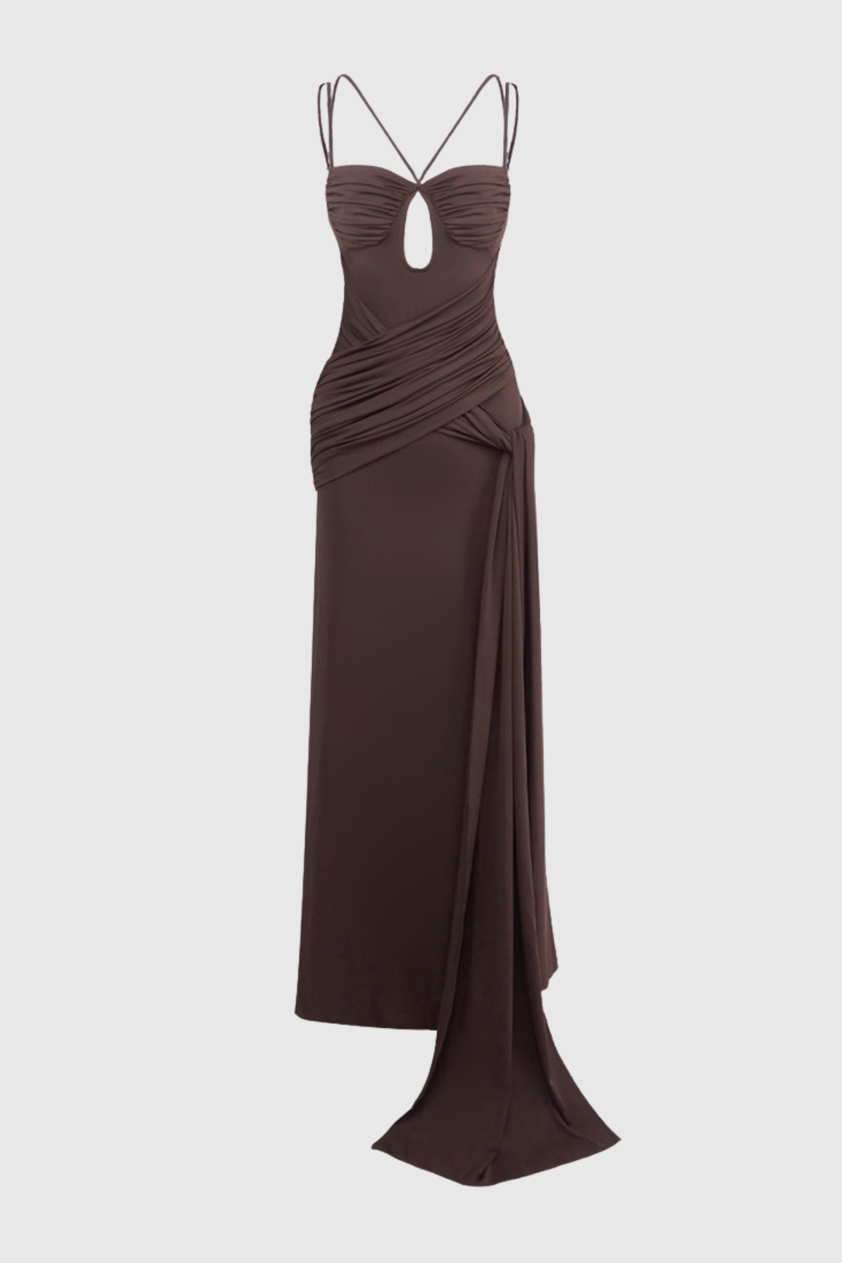 Betricra Cutout Draped Maxi Dress
