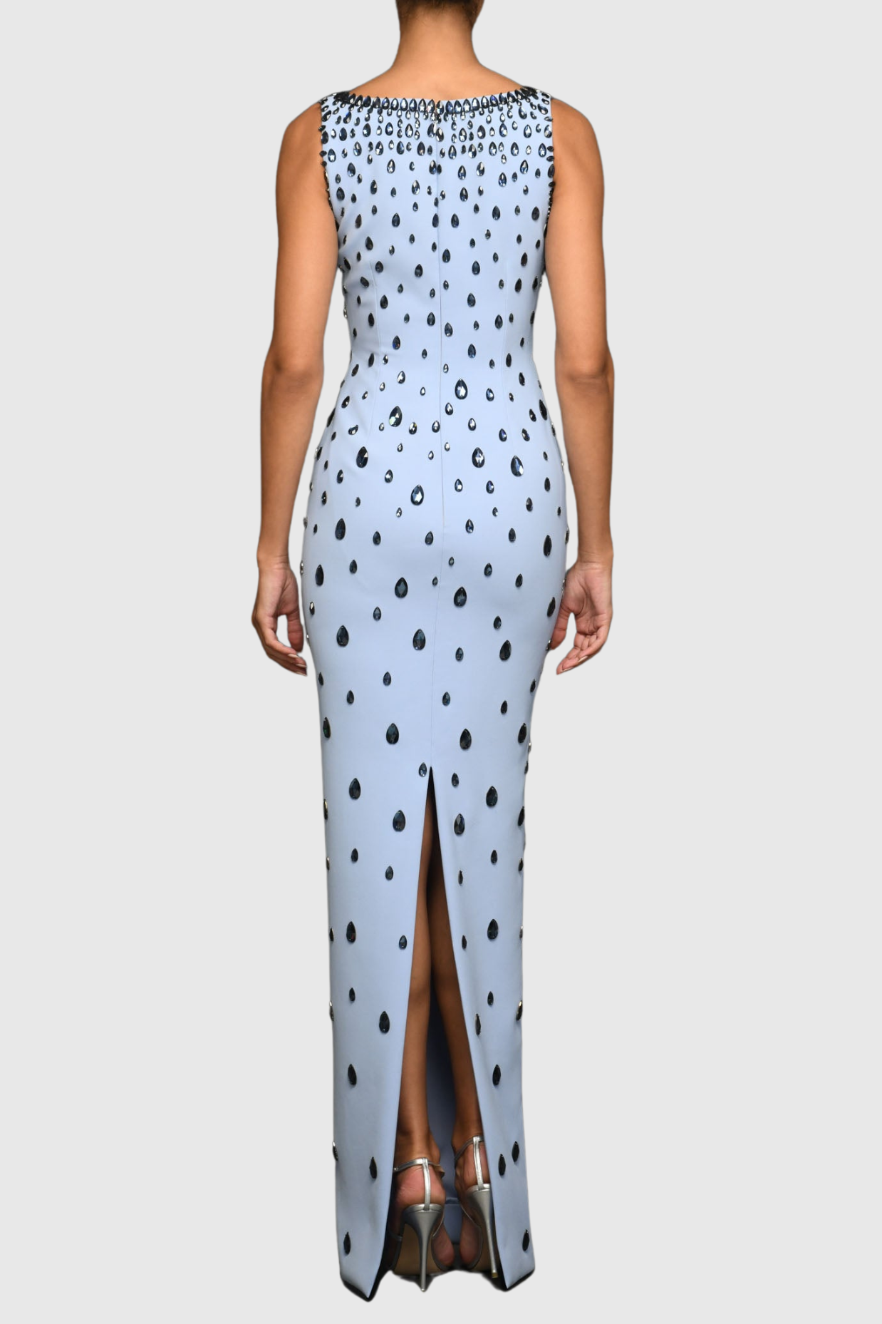 Beverle Diamante Embellished Maxi Dress - Blue