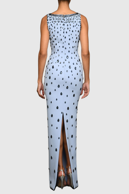 Beverle Diamante Embellished Maxi Dress - Blue