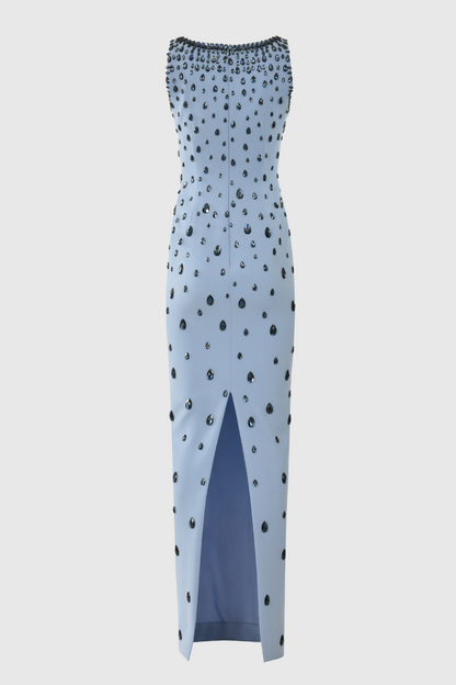 Beverle Diamante Embellished Maxi Dress - Blue