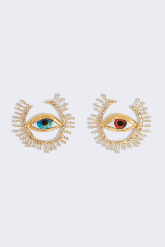 Biddy Eye Hoop Earrings