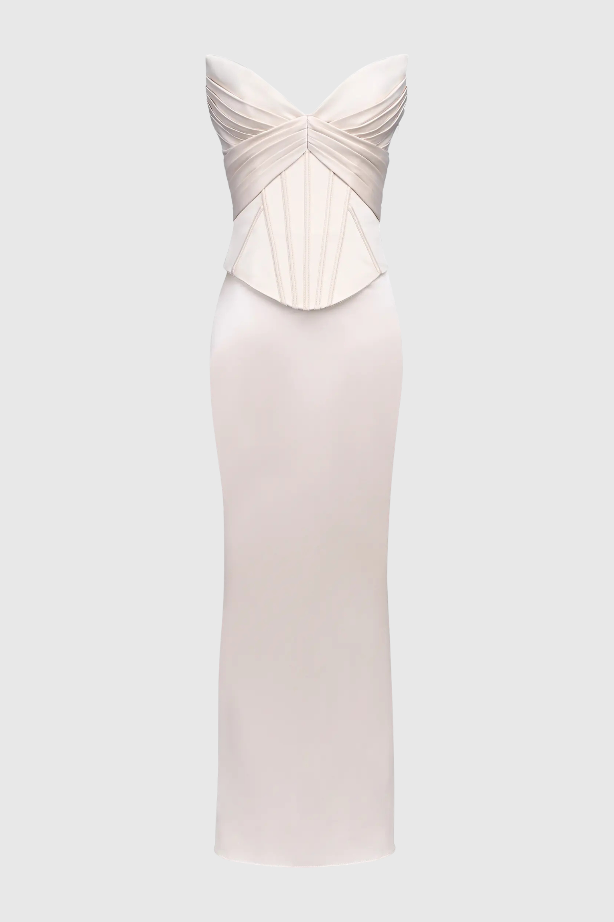 Bindia Satin Corset & Maxi Skirt Set