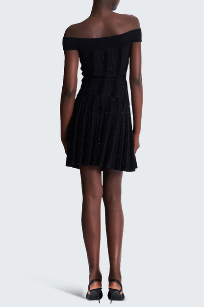 Bobbea Off Shoulder Knit Mini Dress