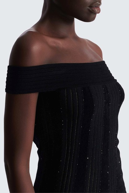Bobbea Off Shoulder Knit Mini Dress