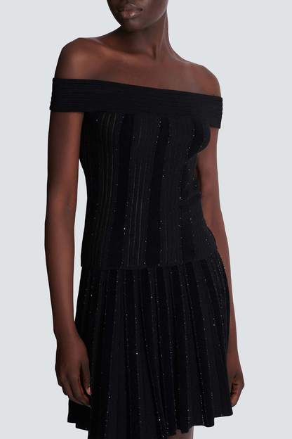 Bobbea Off Shoulder Knit Mini Dress