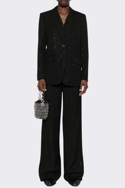 Bodana Sequin Embellished Blazer & Pants Set