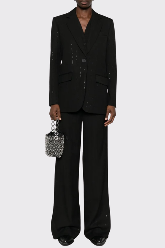 Bodana Sequin Embellished Blazer & Pants Set