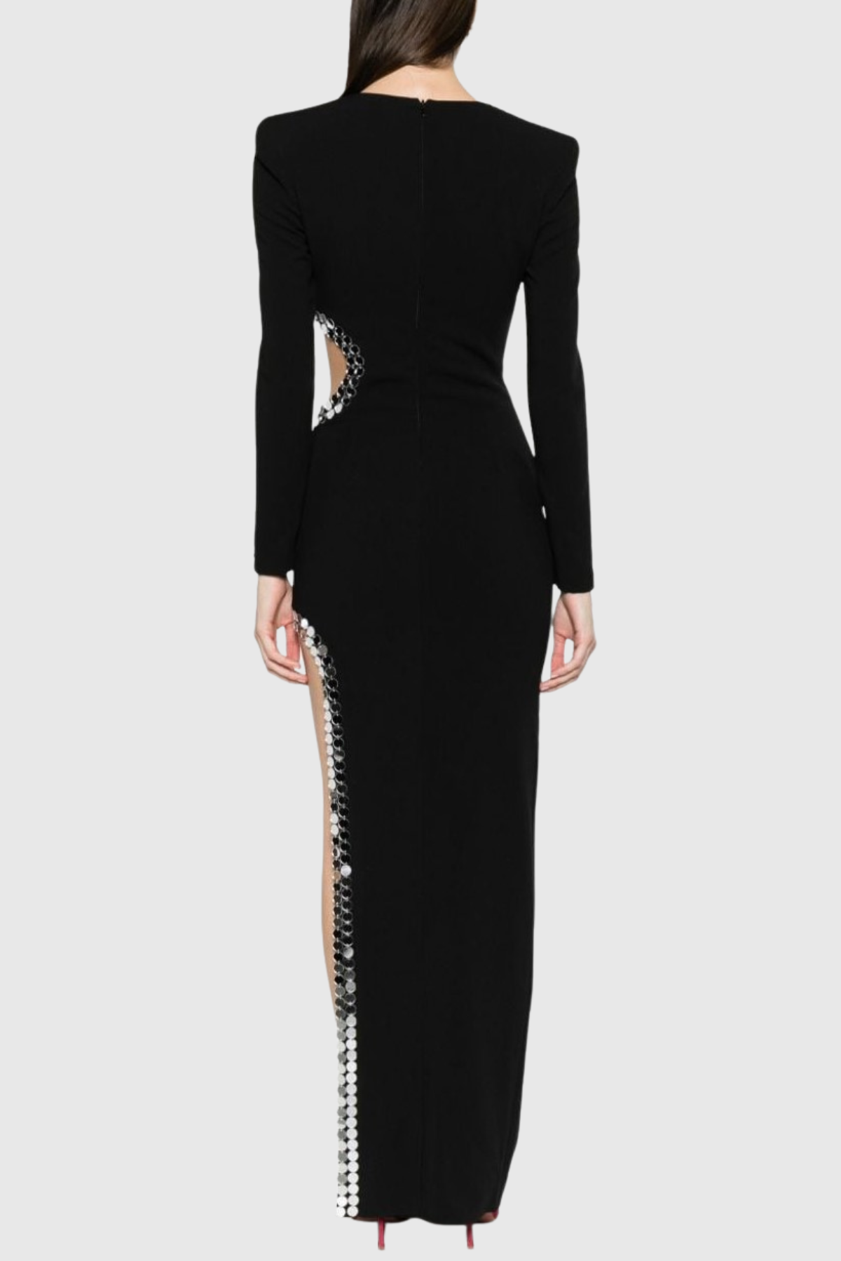 Bodha Mirror Embellished Cutout Maxi Dress