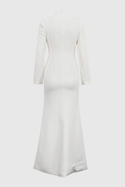 Bohama Buttoned Maxi Dress - White