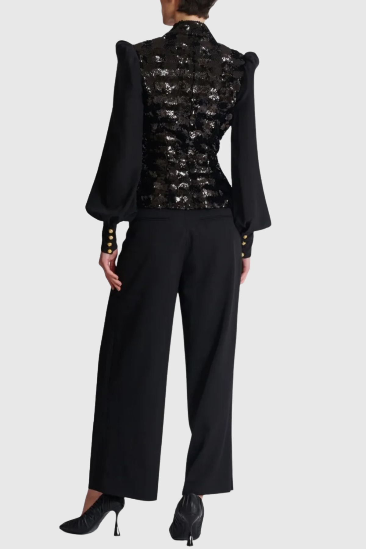 Boibe Sequin Double Breasted Blazer