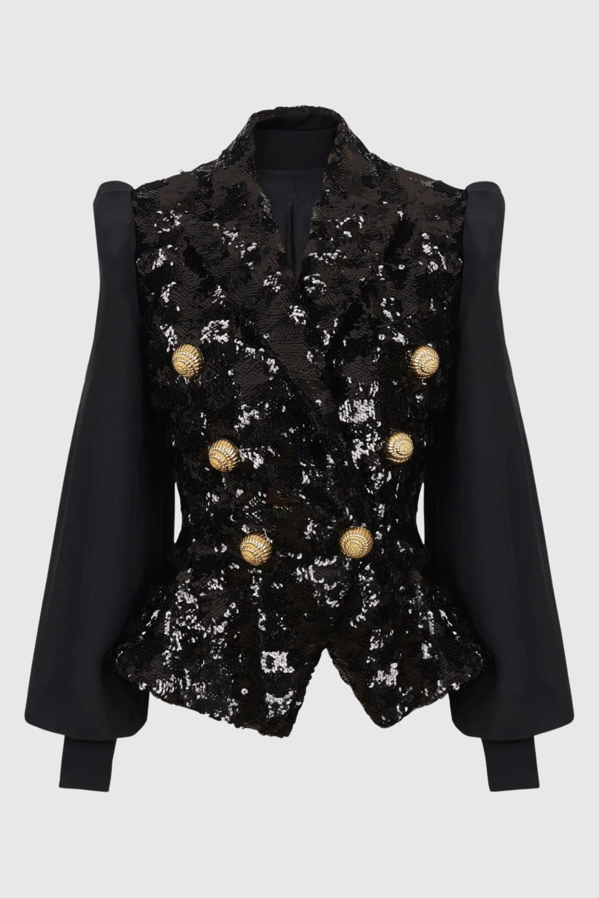 Boibe Sequin Double Breasted Blazer