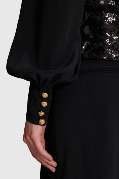 Boibe Sequin Double Breasted Blazer