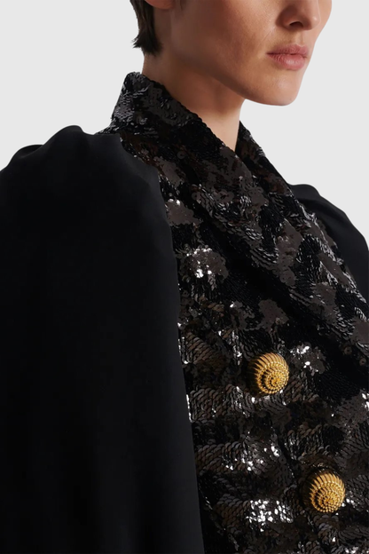 Boibe Sequin Double Breasted Blazer