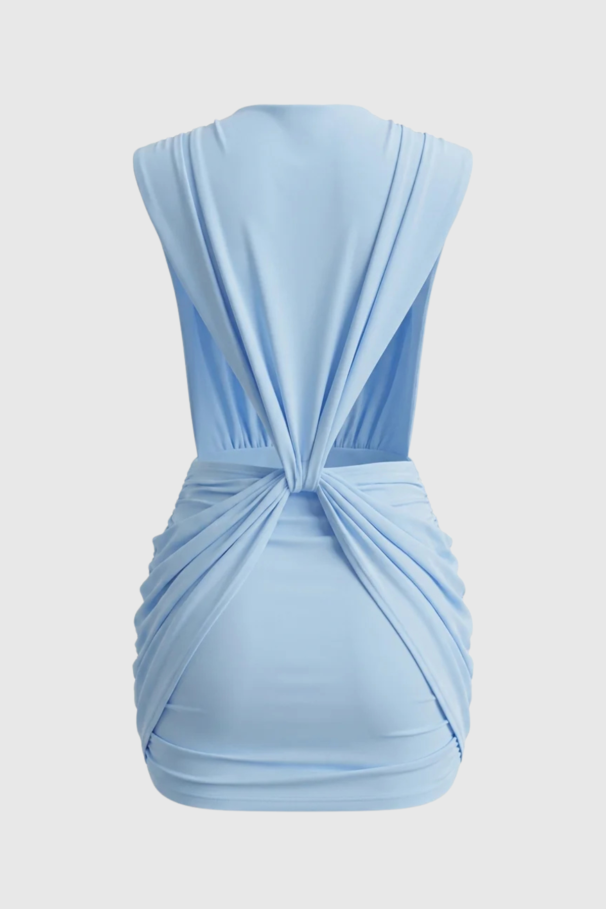 Boonea Draped Mini Dress - Blue