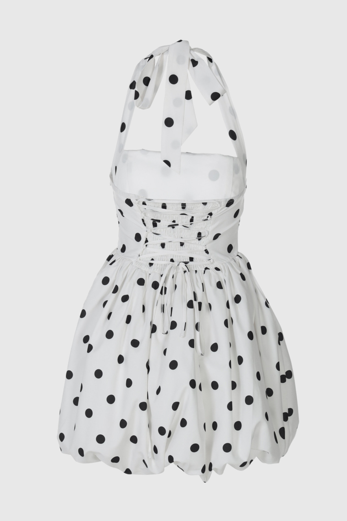 Bracka Halter Polka Dot Mini Dress