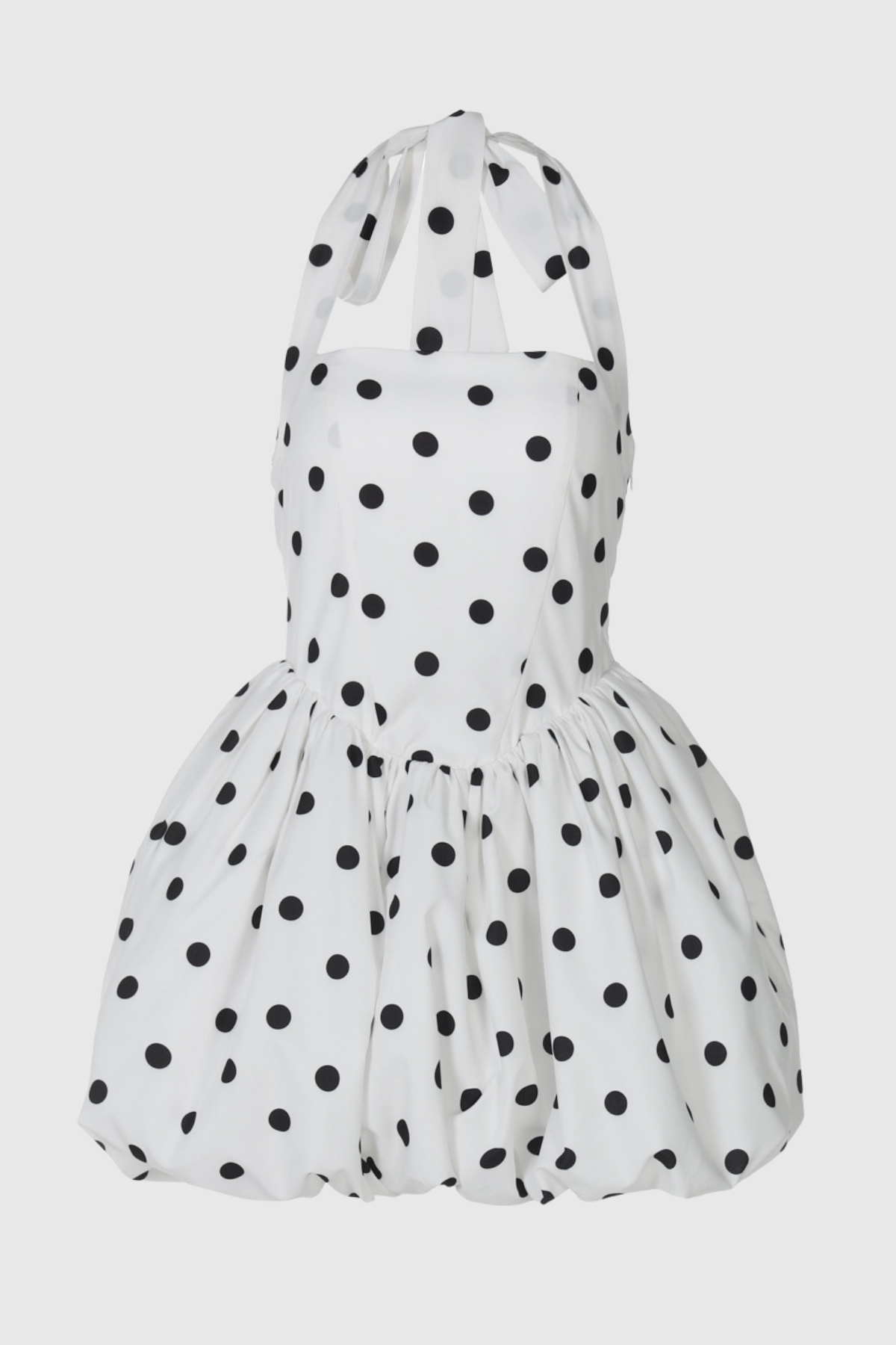 Bracka Halter Polka Dot Mini Dress
