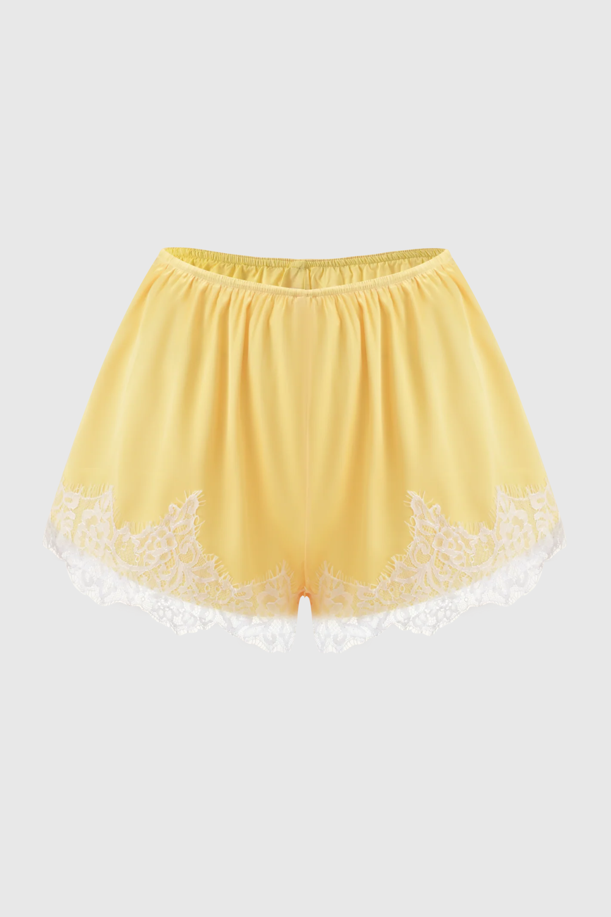 Bradfea Lace Top & Shorts Set - Yellow