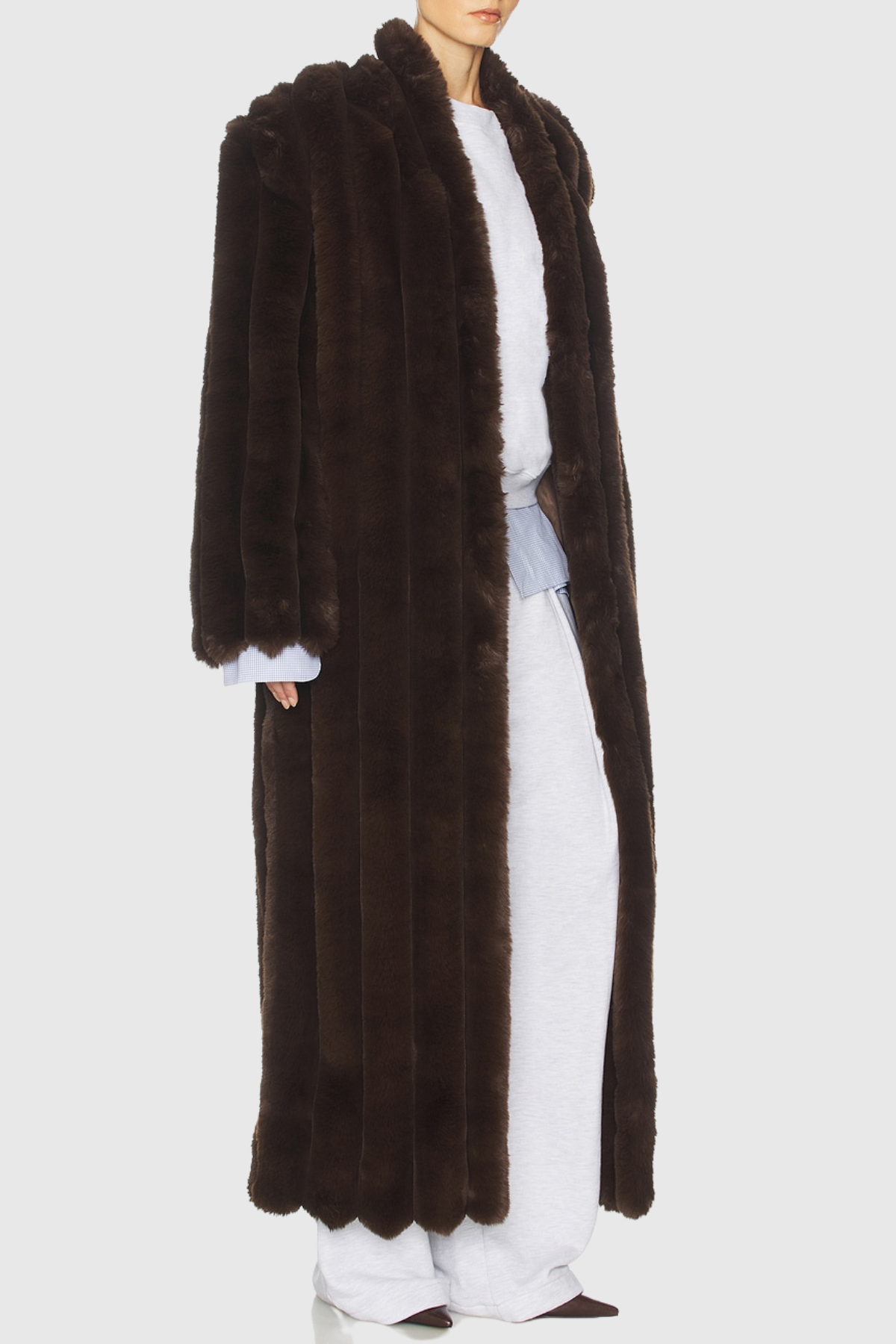 Brama Faux Fur Oversized Coat
