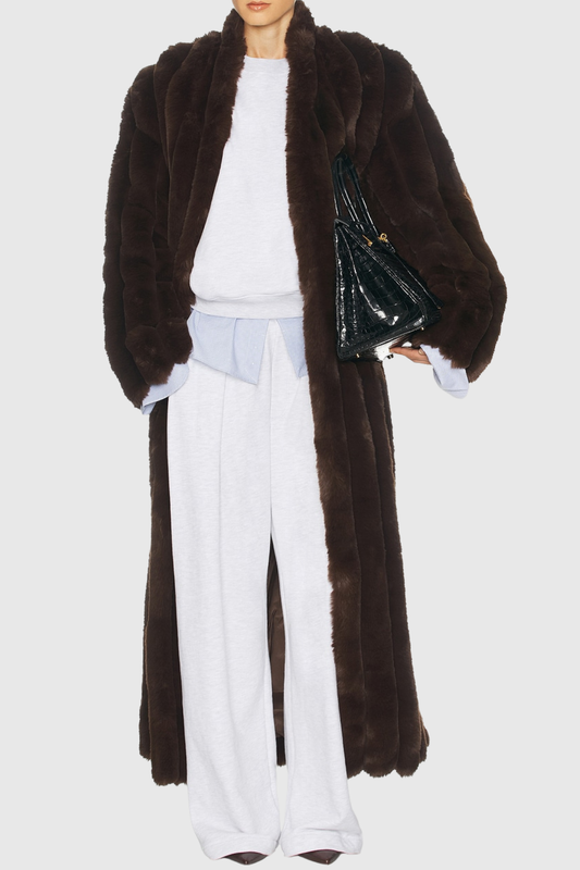 Brama Faux Fur Oversized Coat