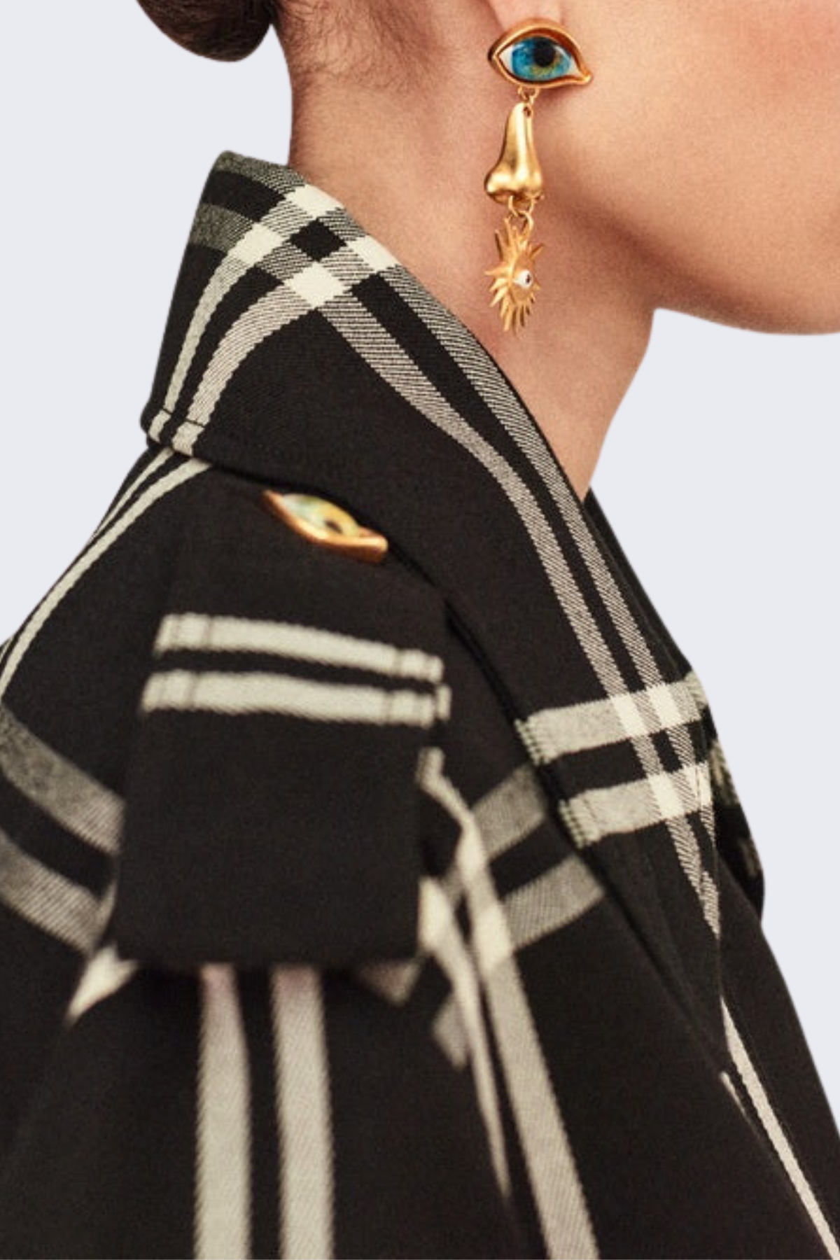 Branso Eyes Asymmetric Earrings